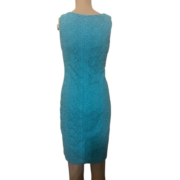 Talbots Lace Midi Dress - Turquoise - Picture 2 of 5